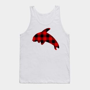 Orca Whale Flannel Tank Top